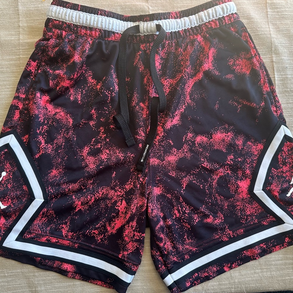 Jordan Black and Red Athletic Shorts